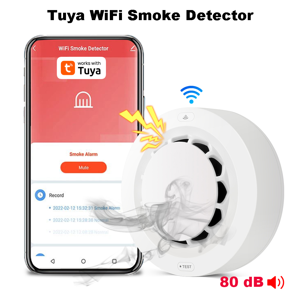 Tuya WiFi Smoke Alarm Fire Pro - Smoke Detector Interconnected บทวิจารณ์และราคา
