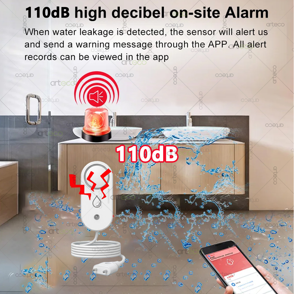 Zigbee Water Leakage Sensor Fl - Water Alarm Sensor บทวิจารณ์และราคา