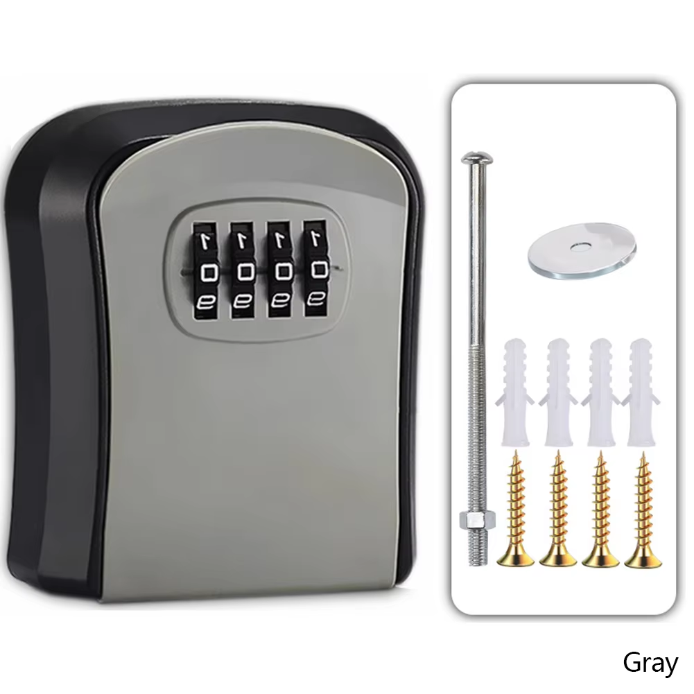 Wall Mount Key Lock Box with 4 - Lockbox Key Secure บทวิจารณ์และราคา