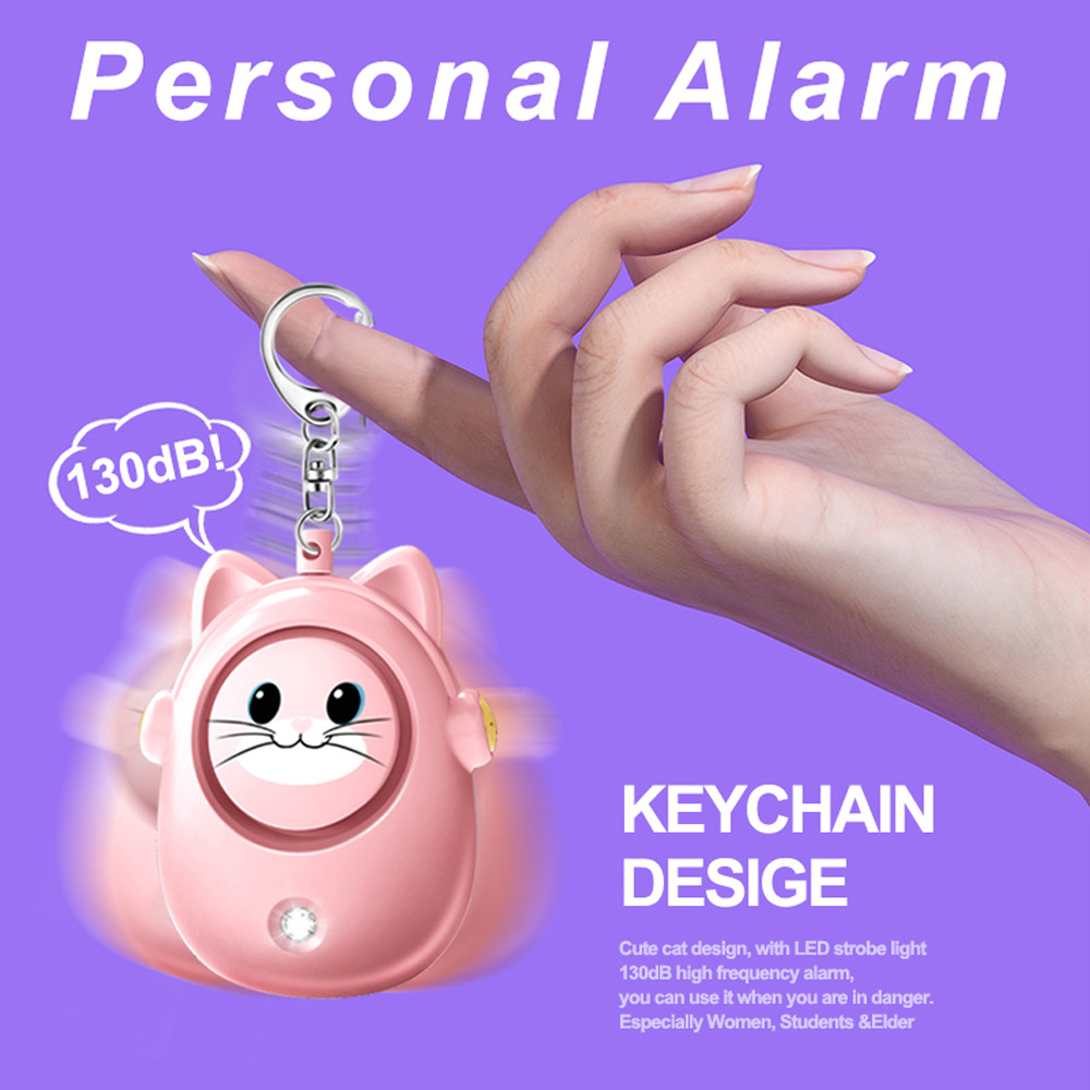 H8 2024 New Cute Cat Personal  - Personal Alarm Keychain บทวิจารณ์และราคา