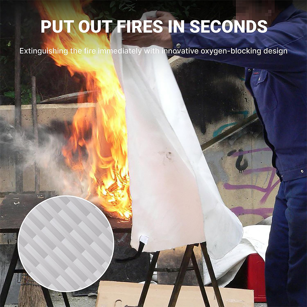 Fire Blanket 1/1.2/2M Easy & Q - Fire Blanket Kitchen บทวิจารณ์และราคา