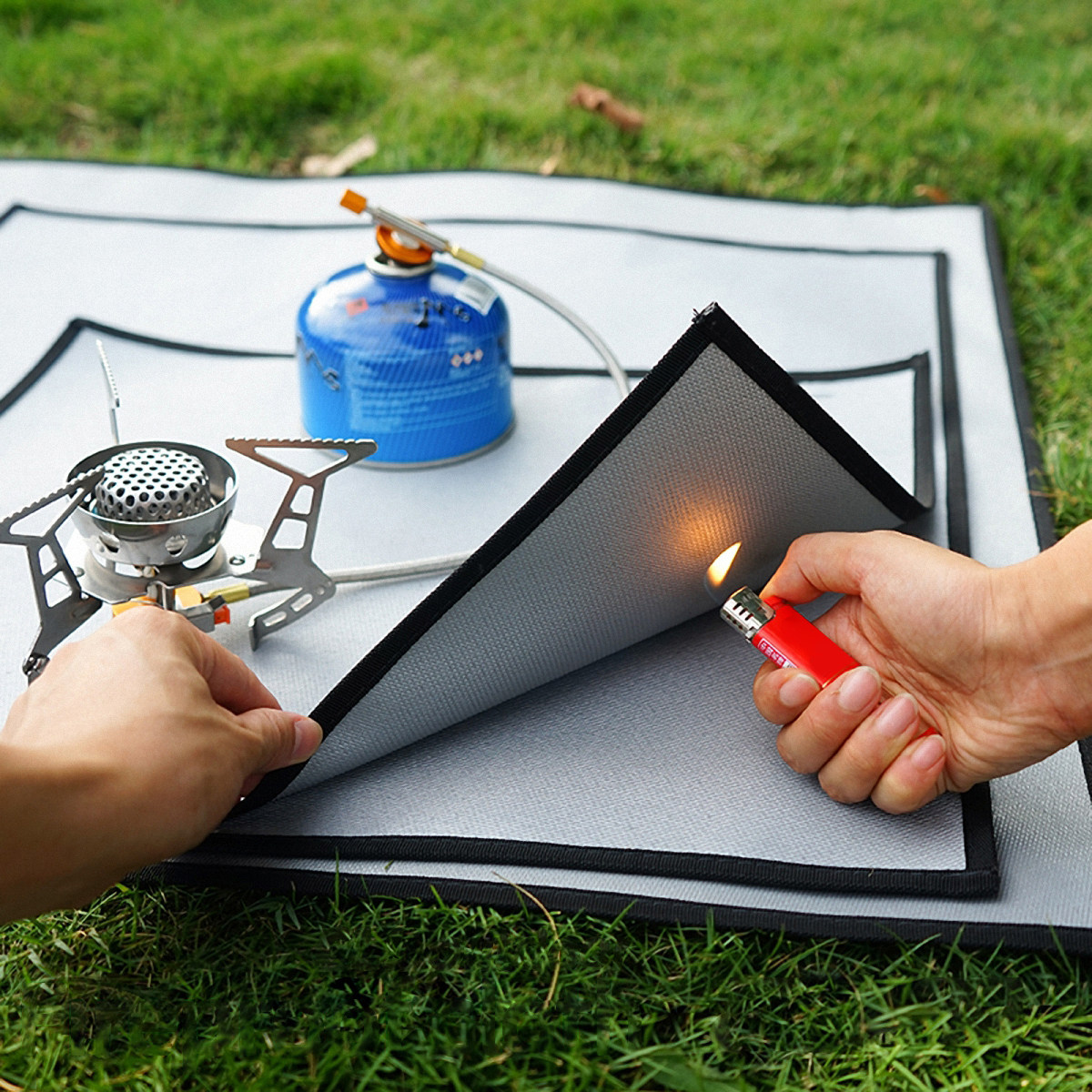 1Pcs Fire Blanket Silver Fire  - Fire Blanket Kitchen บทวิจารณ์และราคา