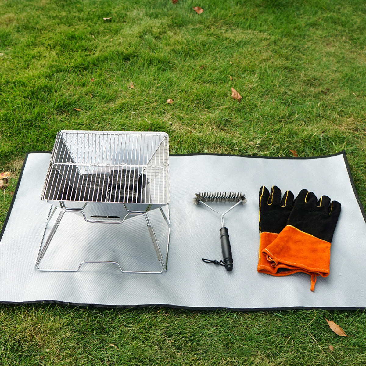 1Pcs Fire Blanket Silver Fire  - Fire Blanket Kitchen บทวิจารณ์และราคา