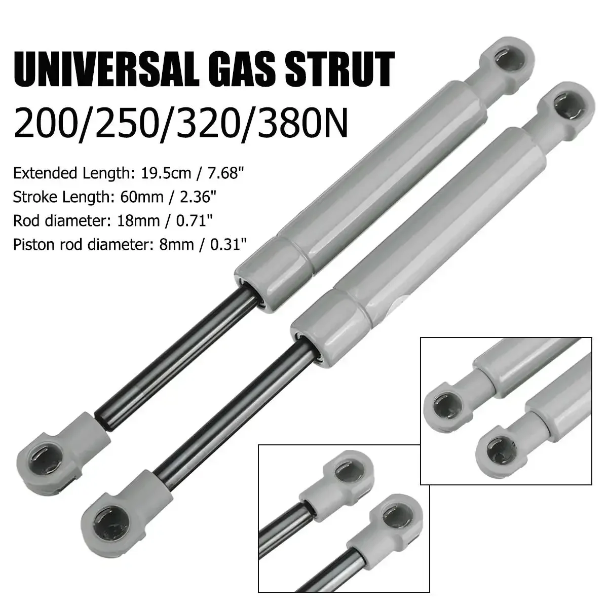 200-380N 195mm 8mm for RV Bed  - Window Lock Bar บทวิจารณ์และราคา