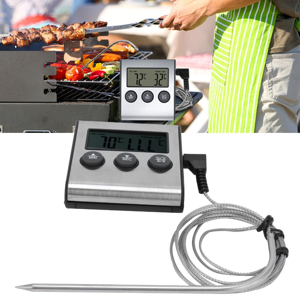 Silver Digital BBQ Meat Thermo - Pool Alarm Float บทวิจารณ์และราคา