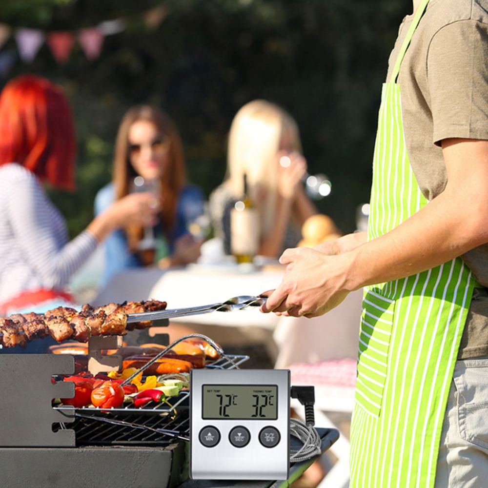 Silver Digital BBQ Meat Thermo - Pool Alarm Float บทวิจารณ์และราคา