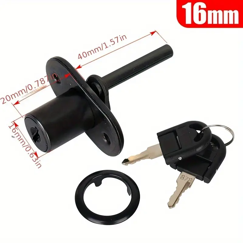 Cabinet Drawer Lock With 2 Key - Medicine Cabinet Lock บทวิจารณ์และราคา