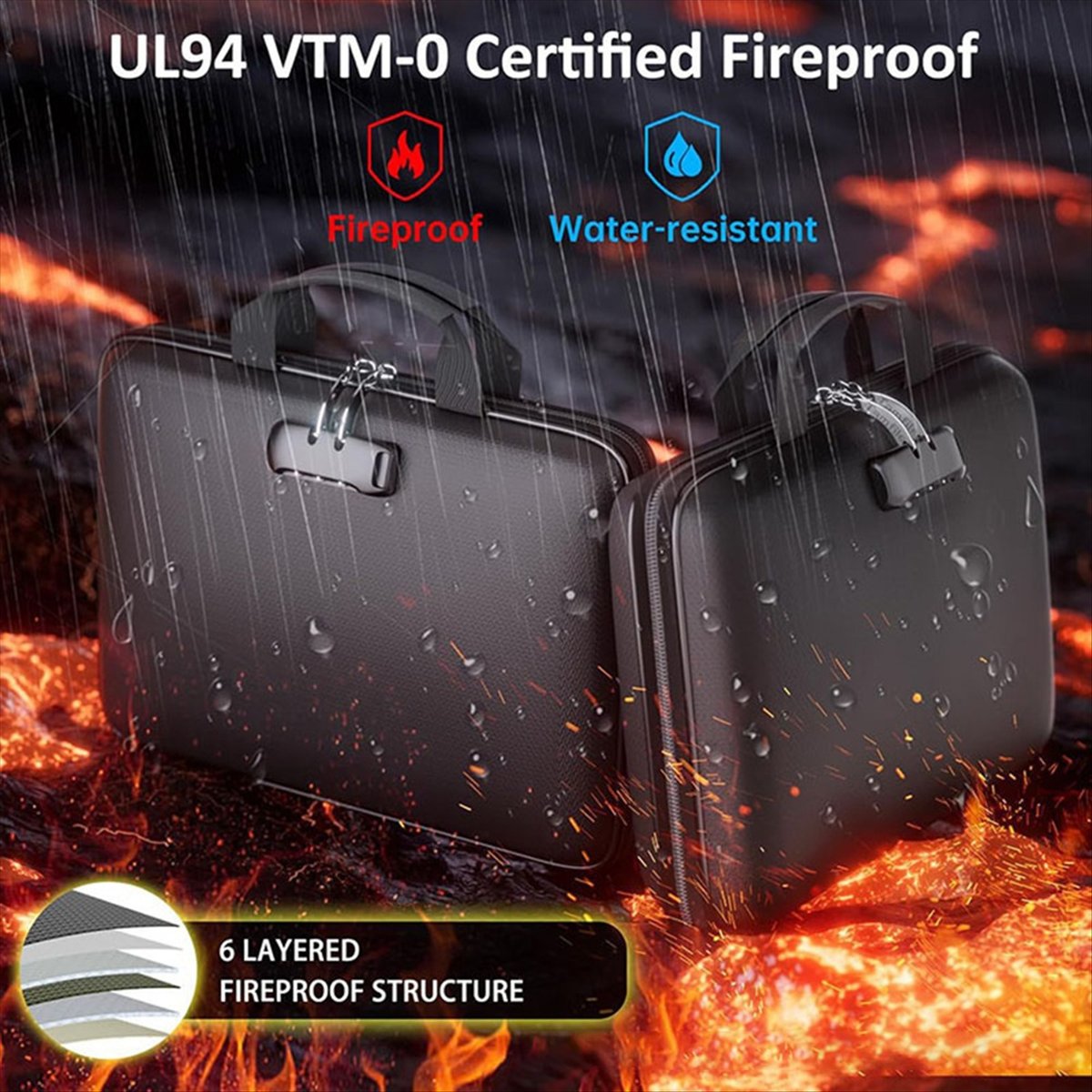 Fireproof Document Organizer B - Fire Safe Document บทวิจารณ์และราคา