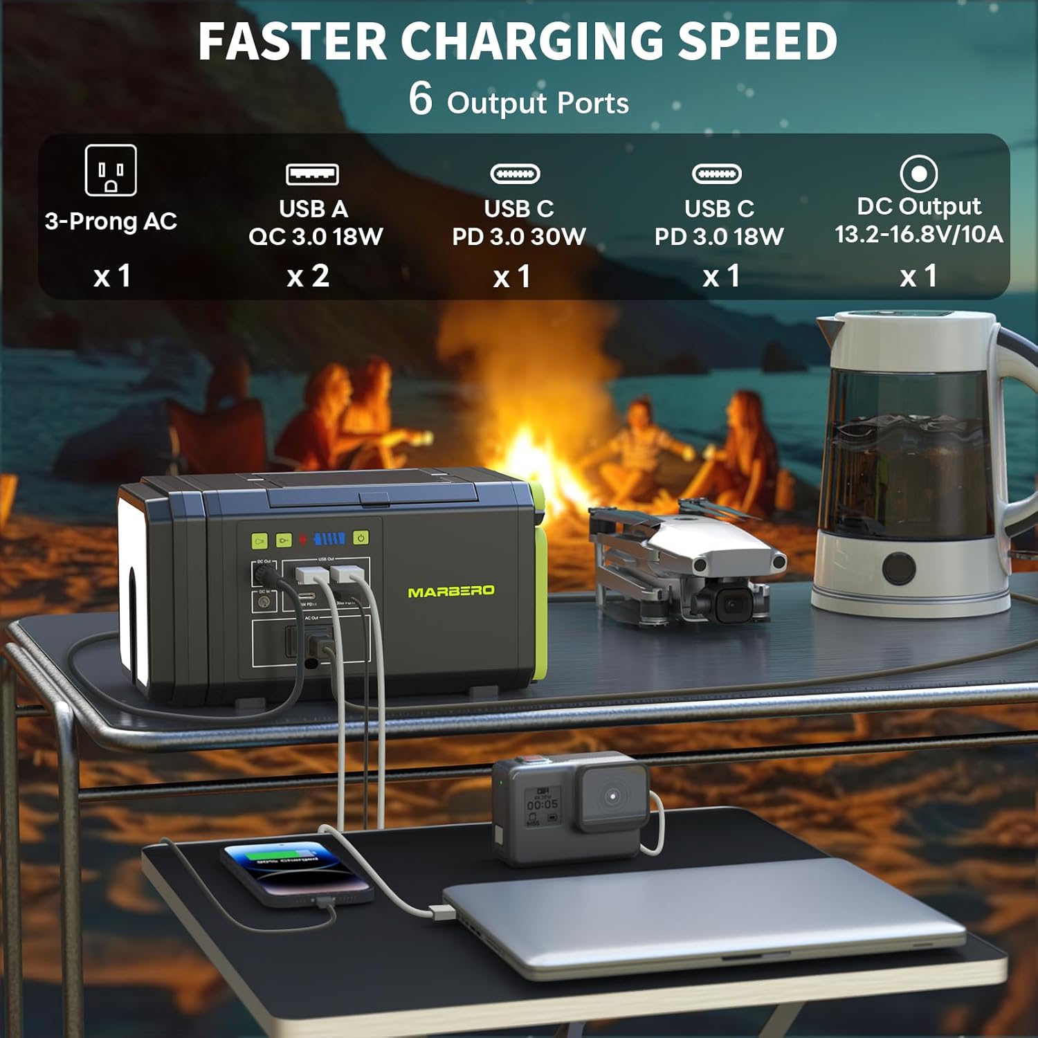 118Wh Portable Power Station w - Power Outage Light บทวิจารณ์และราคา