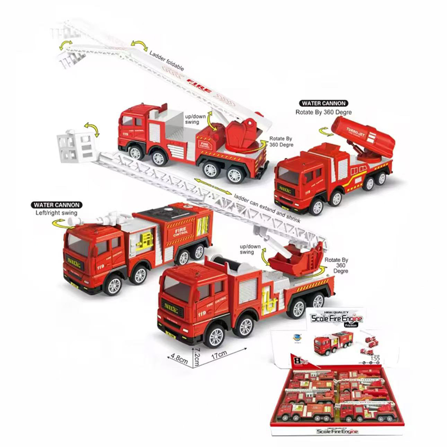 1pc-Alloy Fire Truck 1:32 Simu - Fire Escape Ladder บทวิจารณ์และราคา
