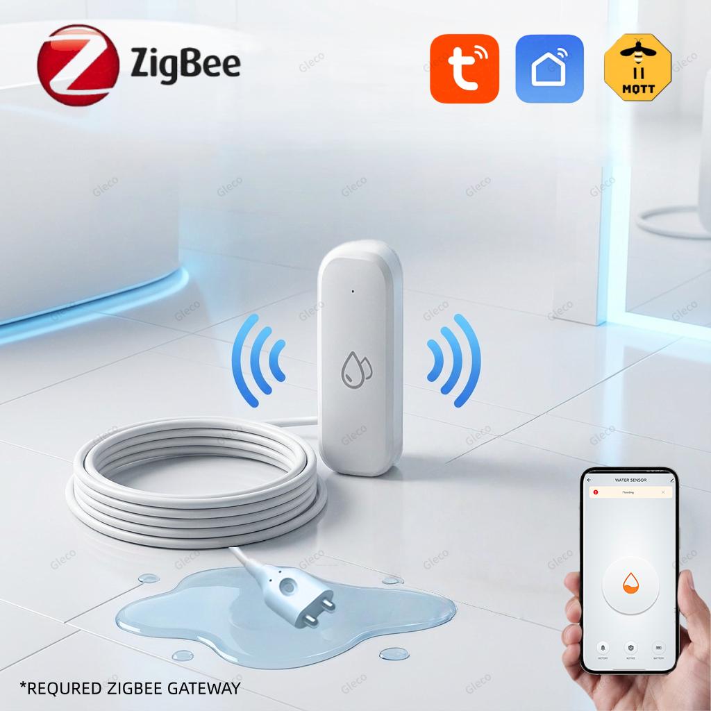 Tuya Zigbee Water Leak Sensor  - Water Alarm Sensor บทวิจารณ์และราคา