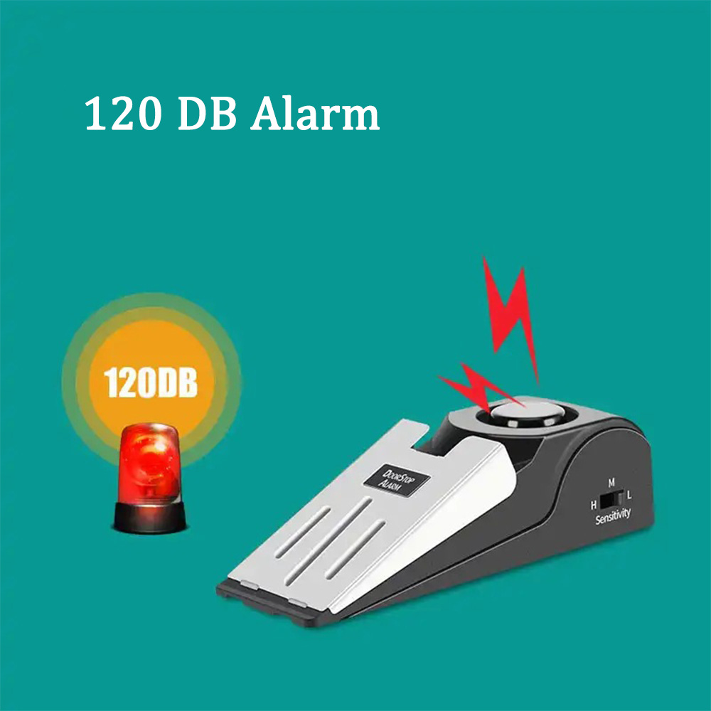 125 DB Anti-theft Burglar Stop - Door Stop Alarm บทวิจารณ์และราคา