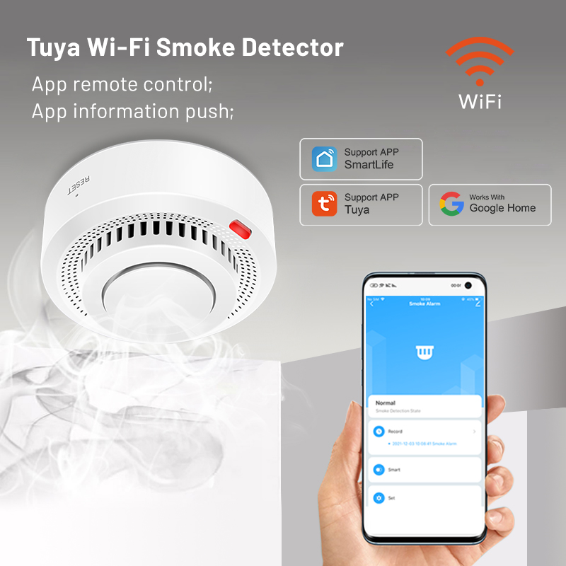 6Pack Tuya WiFi Smart Smoke Se - Smoke Detector Interconnected บทวิจารณ์และราคา