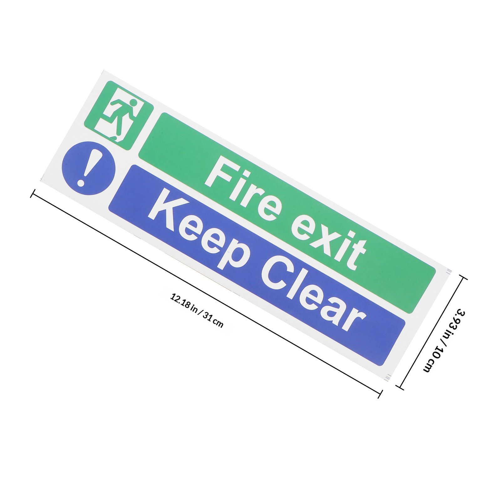 5Pcs Keep Exit Clear Sticker H - Emergency Exit Sign บทวิจารณ์และราคา