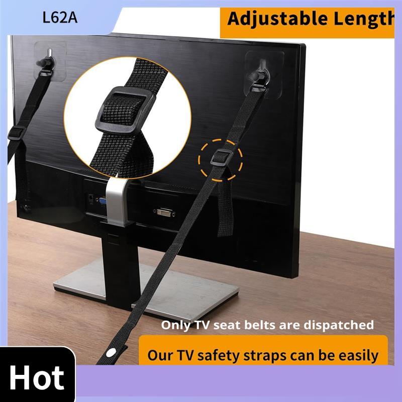 L62A 4 PCS Adjustable TV Safet - Earthquake Anchor Strap บทวิจารณ์และราคา
