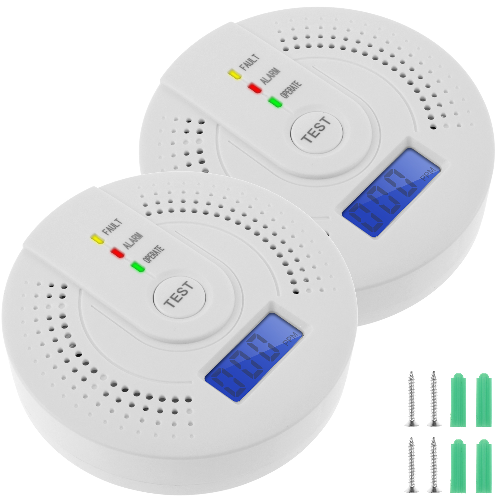 Independent CO Alarm Sensor Ca - Smoke Detector Interconnected บทวิจารณ์และราคา